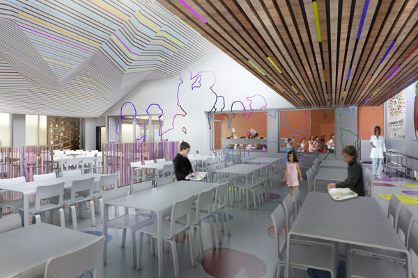 Restaurant scolaire Roger Salengro – rezé – Atelier Vignault x Faure