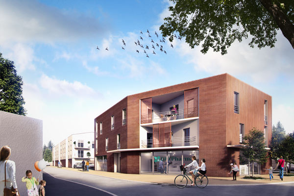 Logements et commerces – Entraigues sur la Sorgue – Arpège Architecture / Hors Champ